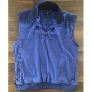 Arnold Palmer Golf Vest Mens‎ XL Blue Sleeveless 1/4 Zip Pullover